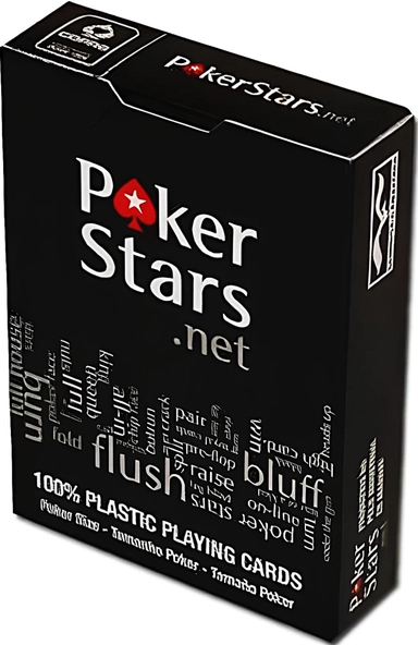 Карты Pokerstars черные 54 пластиковые 63*88мм (100% пластик): купить с доставкой по Кипру или в книжных магазинах Букберри в Лимасоле, Ларнаке и Пафосе