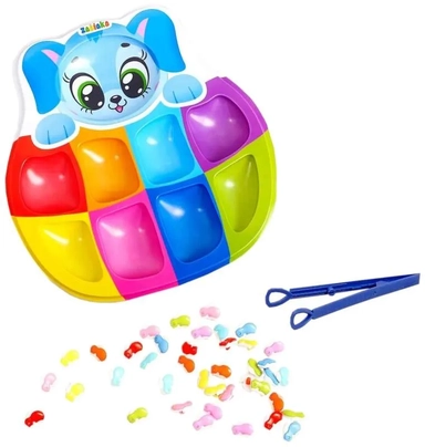 Zabiaka. Сортер на 8 цветов "Радужные зайчики" с пинцетом арт.4004712: купить с доставкой по Кипру или в книжных магазинах Букберри в Лимасоле, Ларнаке и Пафосе