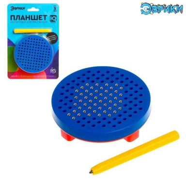 Эврики. Планшет обучающий "Магнитное рисование" 120 отверстий, с креплением цвет синий арт.6534381: купить с доставкой по Кипру или в книжных магазинах Букберри в Лимасоле, Ларнаке и Пафосе