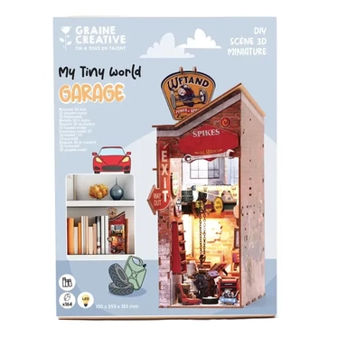 DIY Деревянный Book Nook Миниатюрный деревянный набор «Гараж» с подсветкой: купить с доставкой по Кипру или в книжных магазинах Букберри в Лимасоле, Ларнаке и Пафосе