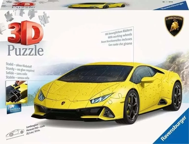 Пазл карт. 3D 108 арт.11562 "Huracan EVO Giallo" (Ламборджини): купить с доставкой по Кипру или в книжных магазинах Букберри в Лимасоле, Ларнаке и Пафосе