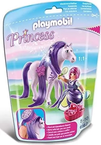 Playmobil. Конструктор арт.6167 "Princess Viola with Horse" (Принцесса Виола с лошадью): купить с доставкой по Кипру или в книжных магазинах Букберри в Лимасоле, Ларнаке и Пафосе