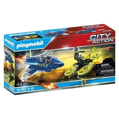 Playmobil. Конструктор арт.70780 "Police Jet with Drone" (Полицейский самолет с дроном): купить с доставкой по Кипру или в книжных магазинах Букберри в Лимасоле, Ларнаке и Пафосе