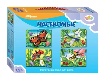 Степ. Напольный пазл арт.70106 "Насекомые" (средний): купить с доставкой по Кипру или в книжных магазинах Букберри в Лимасоле, Ларнаке и Пафосе