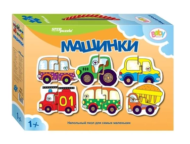 Степ. Напольный пазл арт.70110 "Машинки" (малый): купить с доставкой по Кипру или в книжных магазинах Букберри в Лимасоле, Ларнаке и Пафосе