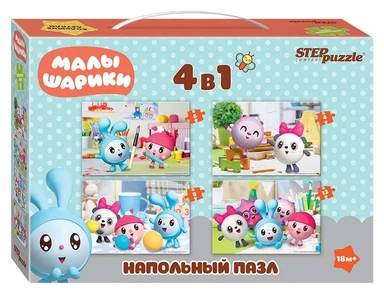 Степ. Напольный пазл-мозаика арт.70155 средний "Малышарики": купить с доставкой по Кипру или в книжных магазинах Букберри в Лимасоле, Ларнаке и Пафосе