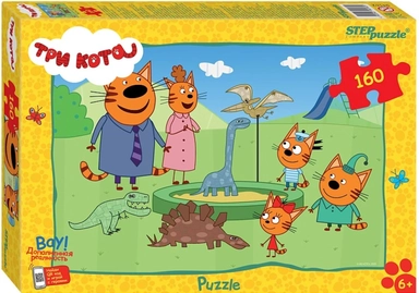 Степ. Пазл 160 арт.94162 "Три кота" Мультфильм: купить с доставкой по Кипру или в книжных магазинах Букберри в Лимасоле, Ларнаке и Пафосе