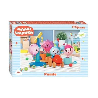 Степ. Пазл 260 арт.95084 "Малышарики": купить с доставкой по Кипру или в книжных магазинах Букберри в Лимасоле, Ларнаке и Пафосе