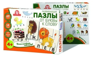 Татой. Развивающие пазлы "От Буквы к Слову": купить с доставкой по Кипру или в книжных магазинах Букберри в Лимасоле, Ларнаке и Пафосе