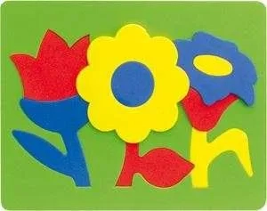 Мягкий конструктор-мозаика "Цветы": купить с доставкой по Кипру или в книжных магазинах Букберри в Лимасоле, Ларнаке и Пафосе