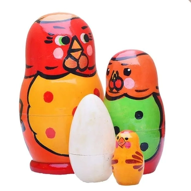Матрешка "Петушок" 4 перс. арт.Р-45/746 (РНИ): купить с доставкой по Кипру или в книжных магазинах Букберри в Лимасоле, Ларнаке и Пафосе