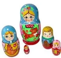 Матрешка "Подворье" 5 перс. арт.Р45/747 (РНИ): купить с доставкой по Кипру или в книжных магазинах Букберри в Лимасоле, Ларнаке и Пафосе