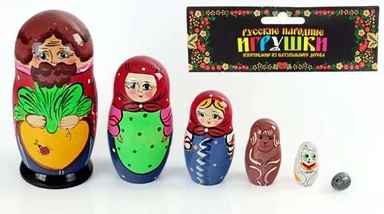 Матрешка "Репка" 6 перс.: купить с доставкой по Кипру или в книжных магазинах Букберри в Лимасоле, Ларнаке и Пафосе