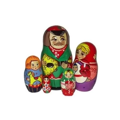 Матрешка "Семейка" 5 перс. арт.Р45/749 (РНИ): купить с доставкой по Кипру или в книжных магазинах Букберри в Лимасоле, Ларнаке и Пафосе