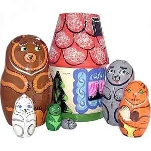 Матрешка "Теремок" 7 перс. арт.Р-45/750 (РНИ): купить с доставкой по Кипру или в книжных магазинах Букберри в Лимасоле, Ларнаке и Пафосе