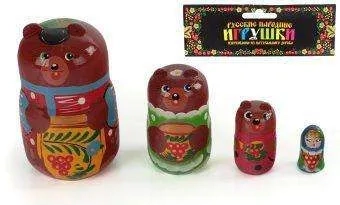 Матрешка "Три медведя" 4 перс. арт.Р45/751 (РНИ) /52: купить с доставкой по Кипру или в книжных магазинах Букберри в Лимасоле, Ларнаке и Пафосе
