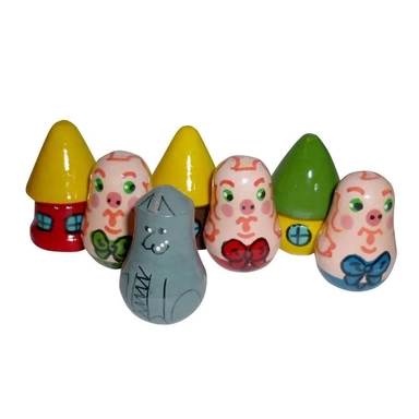 Пальчиковый театр "Три поросенка" 7 шт. арт.Р-45/773 (РНИ): купить с доставкой по Кипру или в книжных магазинах Букберри в Лимасоле, Ларнаке и Пафосе