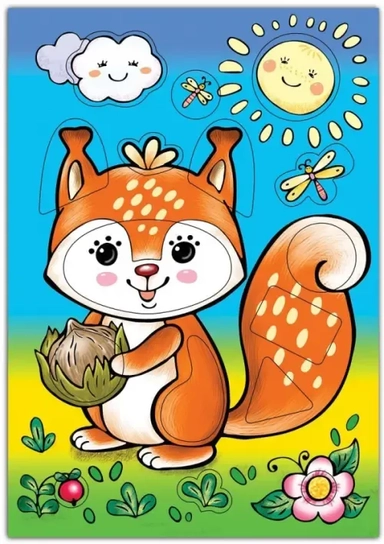 Развивающая рамка. Бельчонок: купить с доставкой по Кипру или в книжных магазинах Букберри в Лимасоле, Ларнаке и Пафосе