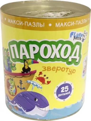 Макси-пазл. Зверотур. Пароход, 25 деталей: купить с доставкой по Кипру или в книжных магазинах Букберри в Лимасоле, Ларнаке и Пафосе