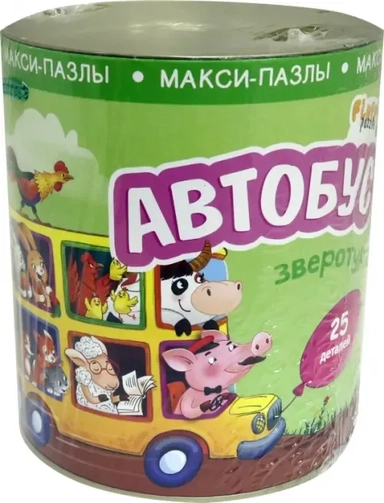 Макси-пазл. Зверотур. Автобус, 25 деталей: купить с доставкой по Кипру или в книжных магазинах Букберри в Лимасоле, Ларнаке и Пафосе