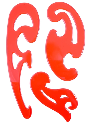 Лекала 03шт пластик, прозр.тонир., европодвес: купить с доставкой по Кипру или в книжных магазинах Букберри в Лимасоле, Ларнаке и Пафосе