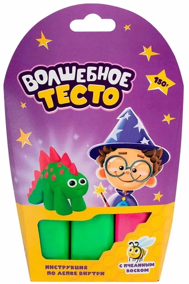 Волшебное тесто. Тесто для лепки "Динозавр зеленый" 150 гр. арт.VT009: купить с доставкой по Кипру или в книжных магазинах Букберри в Лимасоле, Ларнаке и Пафосе