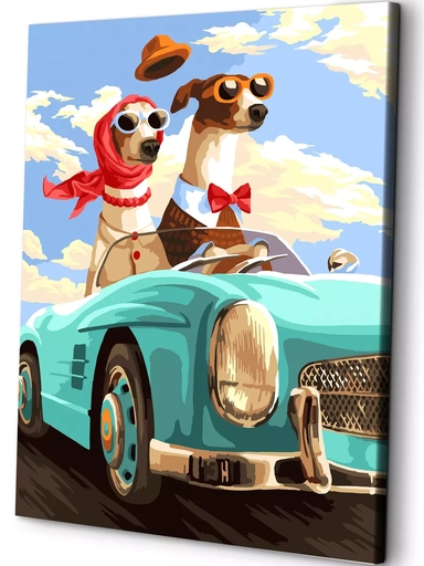 Картина по номерам "Собакены в пути": купить с доставкой по Кипру или в книжных магазинах Букберри в Лимасоле, Ларнаке и Пафосе