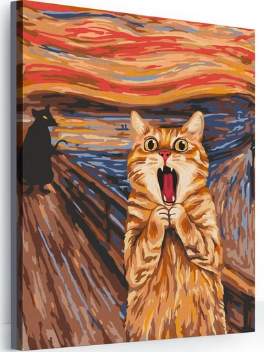 Картина по номерам "Кошачий крик": купить с доставкой по Кипру или в книжных магазинах Букберри в Лимасоле, Ларнаке и Пафосе