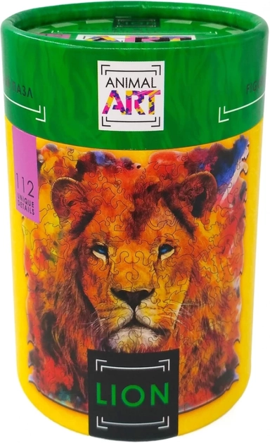 Фигурный деревянный пазл "ANIMAL ART" Лев 112 дет. арт.8391: купить с доставкой по Кипру или в книжных магазинах Букберри в Лимасоле, Ларнаке и Пафосе