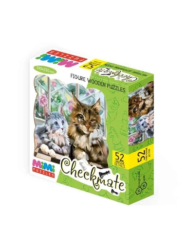 MIMI Puzzles Фигурный деревянный пазл "CHECKMATE": купить с доставкой по Кипру или в книжных магазинах Букберри в Лимасоле, Ларнаке и Пафосе