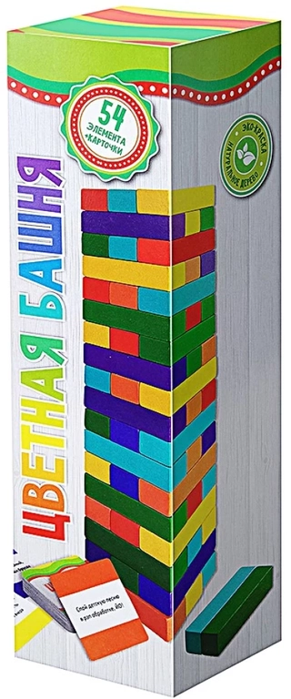 Башня цветная арт.8531 (с карточками-заданиями): купить с доставкой по Кипру или в книжных магазинах Букберри в Лимасоле, Ларнаке и Пафосе