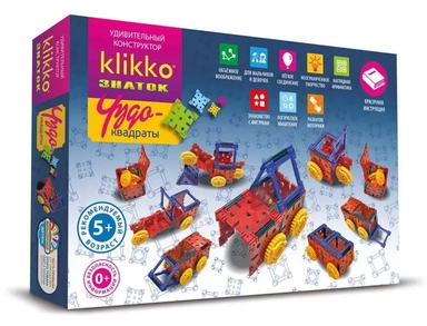 Удивительный конструктор Знаток "Klikko" Чудо КВАДРАТЫ 12в1 (21 деталь): купить с доставкой по Кипру или в книжных магазинах Букберри в Лимасоле, Ларнаке и Пафосе