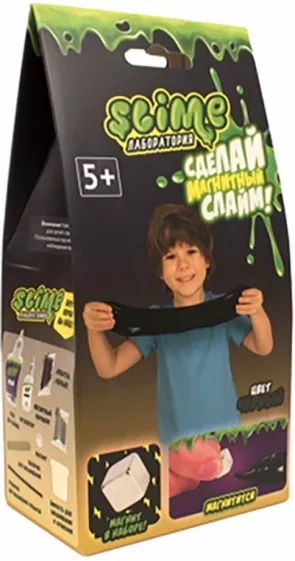 Игрушка ТМ "Slime" Малый набор для мальчиков "Лаборатория", черный магнитный 100 г арт.SS100-6: купить с доставкой по Кипру или в книжных магазинах Букберри в Лимасоле, Ларнаке и Пафосе