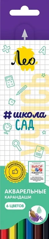 Карандаши акварельные Учись, 6 цветов: купить с доставкой по Кипру или в книжных магазинах Букберри в Лимасоле, Ларнаке и Пафосе