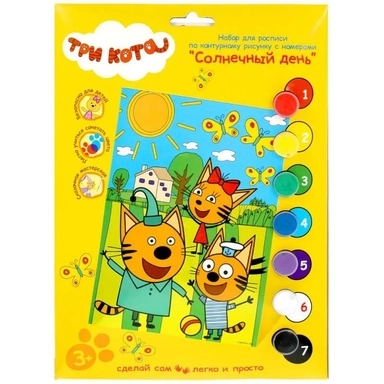 MultiArt. Набор под роспись "Три Кота. Солнечный день": купить с доставкой по Кипру или в книжных магазинах Букберри в Лимасоле, Ларнаке и Пафосе