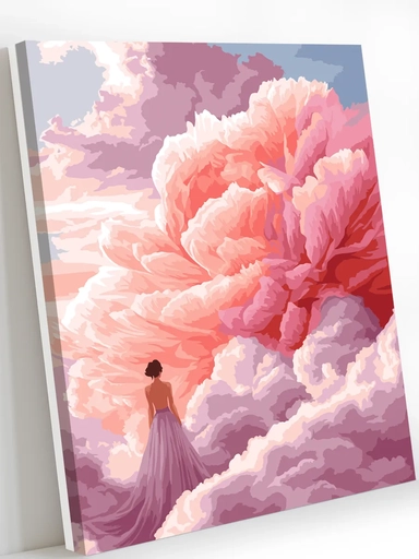 Картина по номерам "Пион в облаках": купить с доставкой по Кипру или в книжных магазинах Букберри в Лимасоле, Ларнаке и Пафосе
