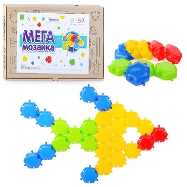 Развивашки.Р1005 Мега мозаика 52 мм 52 дет.: купить с доставкой по Кипру или в книжных магазинах Букберри в Лимасоле, Ларнаке и Пафосе