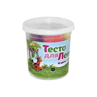 Развивашки.П116 Тесто для лепки 4 цвета+формочка-каттер в банке: купить с доставкой по Кипру или в книжных магазинах Букберри в Лимасоле, Ларнаке и Пафосе