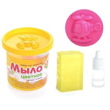 Мыло своими руками цветное, в банке "Ананас": купить с доставкой по Кипру или в книжных магазинах Букберри в Лимасоле, Ларнаке и Пафосе