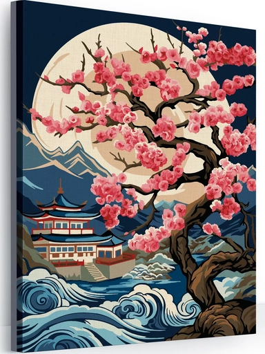 Картина по номерам "Волшебная сакура": купить с доставкой по Кипру или в книжных магазинах Букберри в Лимасоле, Ларнаке и Пафосе