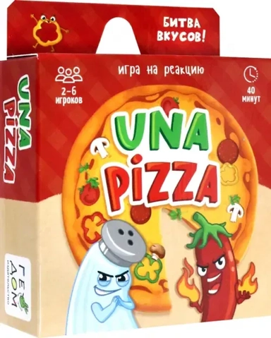 Игра карточная. Una pizza, 60 карточек: купить с доставкой по Кипру или в книжных магазинах Букберри в Лимасоле, Ларнаке и Пафосе
