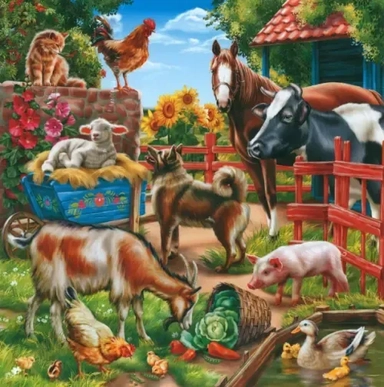 Пазл фигурный на подложке На ферме, 80 деталей: купить с доставкой по Кипру или в книжных магазинах Букберри в Лимасоле, Ларнаке и Пафосе