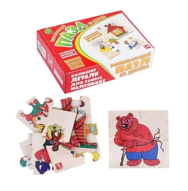 Анданте. Д550а Деревянный пазл "Теремок" (4 пазла в комплекте): купить с доставкой по Кипру или в книжных магазинах Букберри в Лимасоле, Ларнаке и Пафосе