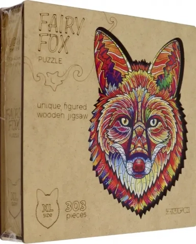 Деревянный пазл с двухслойной крышкой Сказочный Лис, 303 детали: купить с доставкой по Кипру или в книжных магазинах Букберри в Лимасоле, Ларнаке и Пафосе