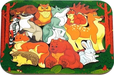 Зоопазл "Лесные жители": купить с доставкой по Кипру или в книжных магазинах Букберри в Лимасоле, Ларнаке и Пафосе