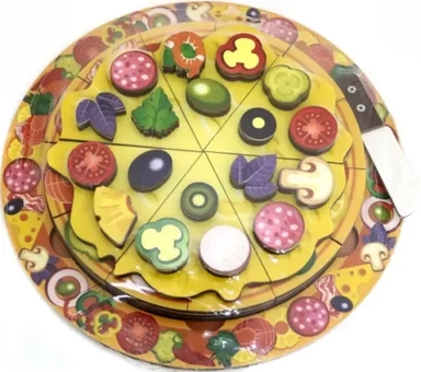 Развивающая доска. Пицца, 54 элемента: купить с доставкой по Кипру или в книжных магазинах Букберри в Лимасоле, Ларнаке и Пафосе