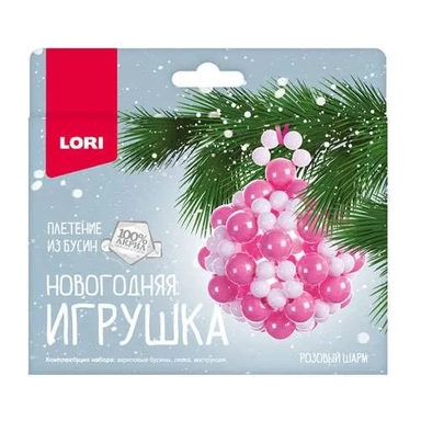 LORI. Пз/Бус-016 Новогодняя игрушка. Плетение из бусин "Розовый шарм": купить с доставкой по Кипру или в книжных магазинах Букберри в Лимасоле, Ларнаке и Пафосе