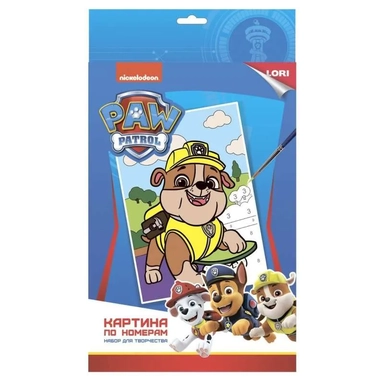 LORI. Кнс-004 Картина по номерам "Щенячий патруль. Крепыш": купить с доставкой по Кипру или в книжных магазинах Букберри в Лимасоле, Ларнаке и Пафосе