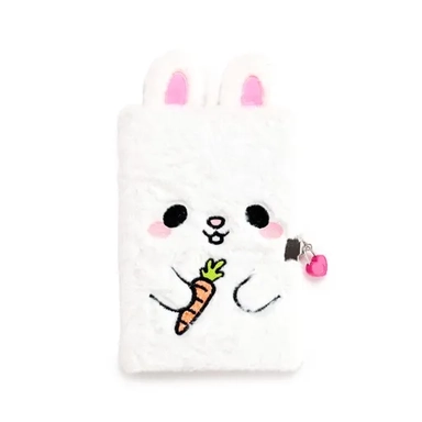 "Зайчик" плюшевый блокнот с замком А5: купить с доставкой по Кипру или в книжных магазинах Букберри в Лимасоле, Ларнаке и Пафосе