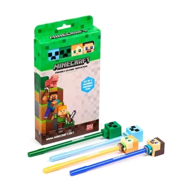 MINECRAFT (Set of 4 coloured erasable pens): купить с доставкой по Кипру или в книжных магазинах Букберри в Лимасоле, Ларнаке и Пафосе